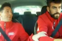 تهور بيكيه يثير الرعب في قلب ميسي وبوسكيتس كاد أن يدهسما