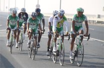 المنتخب السعودي للدراجات ثالثاً في طواف الخليج السابع