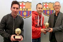 الاتحاد الدولي يتوج ثنائي برشلونة ميسي وإنييستا