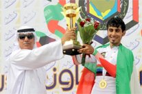 الإماراتي ميرزا يحقق المركز الأول لسباق الدراجات في البطولة الخليجية