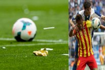 جماهير إسبانيول تقذف البرازيليين ألفيس ونيمار بقشور الموز