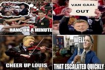 صور تويترية ساخرة لخسارة فان غال أولى مبارياته مع يونايتد