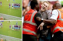 مشجع إنكليزي يقتحم مباراة توتنهام ووستهام لتنفيذ ركلة حرة خطيرة