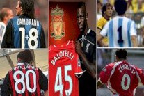 بالصور.. أشهر اللاعبين الذين حملوا أرقاماً غريبة على قمصانهم