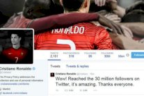 كريستيانو يحتفل بوصول عدد متابعيه على تويتر لـ30 مليوناً