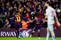 برشلونة ويوفنتوس يعبران أتلتيكو مدريد ونابولي بثلاثية