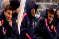 ميسي ونيمار يسخران من إنريكي بعد هدف ألبا في مرماه