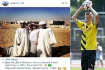 صورة.. لاعب ألماني يبيع صديقته الجميلة لشراء 