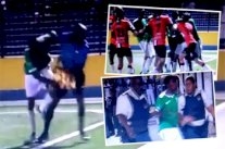 لاعب يعتدي بعنف على