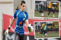 حارس مرمى جزائري يراوغ مهاجم بطريقة