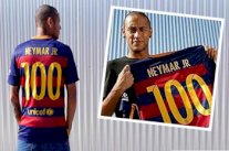 البرازيلي نيمار يدخل نادي الـ100 مباراة مع برشلونة