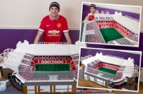 مشجع مهووس يصنع مجسم ملعب