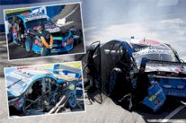 متسابق أسترالي ينجو من الموت في حادث مروع