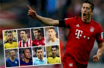 ليفاندوفسكي يتصدر قائمة أفضل 10 مهاجمين في أوروبا