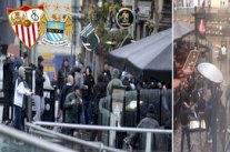 اشتباكات عنيفة بين جماهير مانشستر سيتي و إشبيلية