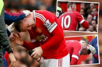 نزيف رأس روني يصيب جماهير دربي مانشستر بالهلع