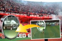 هدف مازمبي يتسبب بسقوط مروع لمشجع جزائري من المدرجات