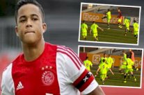 نجل برشلوني سابق يحتفل بأهدافه على طريقة رونالدو