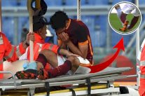 إصابة المصري محمد صلاح بالتواء في كاحل قدمه اليمنى