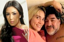 صديقة مارادونا تمنعه من التقاط سيلفي مع فنانة مغربية