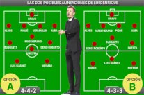 إنريكي يفاضل بين خطتين لموقعة ريال مدريد في الكلاسيكو