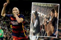 جماهير ريال مدريد تصفق للرسام إنييستا