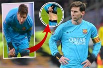 تحسس ميسي على عضلته الخلفية يثير القلق في برشلونة