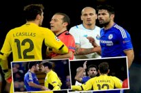 كوستا يشتبك مع كاسياس والحكم يفصل بينهما