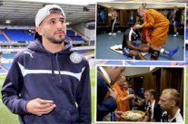 محرز يقاطع تدريبات فريقه بسبب زيارة رهبان بوذيين لليستر سيتي !