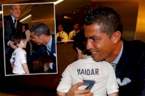الطفل اللبناني حيدر يحقق حلمه بزيارة ريال مدريد ولقاء كريستيانو