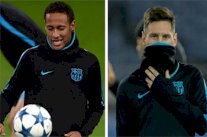 نيمار في سباق مع الزمن وميسي يغيب عن التمارين