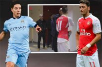 مسعود أوزيل يتجاهل سمير نصري بشكل واضح 