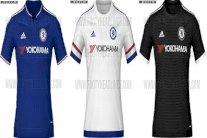 بالصور.. تسريب قمصان تشلسي للموسم المقبل 2015/2016 