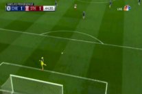 هدف عالمي من شارلي آدم في شباك حارس تشلسي تيبو كورتوا