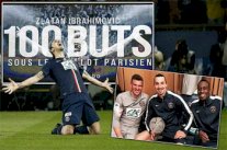 إبراهيموفيتش يرفع رصيده التهديفي إلى 102 مع سان جرمان