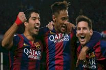 ثلاثي برشلونة ميسي-سواريز-نيمار يتجاوز الـ100 هدف