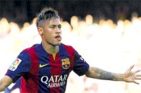 نيمار يكسر حاجز الـ50 هدفاً بألوان برشلونة قبل ميسي