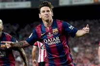 ميسي ملك النهائيات المحلية والدولية مع برشلونة