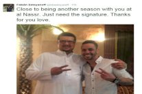 فابيان : سأجدد تعاقدي مع النصر لموسم إضافي