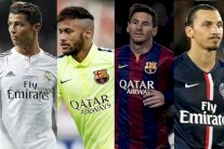 تحد جديد بين ميسي ورونالدو وابراهيموفيتش ونيمار