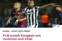 بايرن ميونيخ يعلن توصله إلى اتفاق لضم فيدال من اليوفي