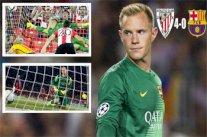 تير شتيغن حاول تقليد نوير فدفع ببرشلونة لخسارة قاسية