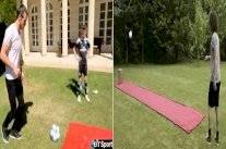 ترويجاً لدوري الأبطال.. تحدي فريد من نوعه بين النجوم