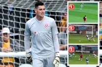 خطأ كارثي من حارس إنكليزي يهدي المنافس هدفاً كوميدياً