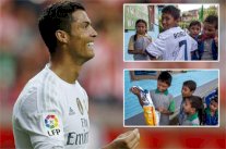 بالصور .. رونالدو يهدي قميصه لأحد ضحايا زلزال نيبال