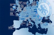 قارة أوروبا تكتسي باللون الأزرق بسبب مُعاريّ تشيلسي!