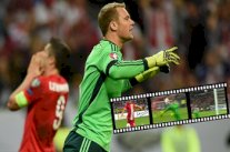 نوير يصحح خطأه بتصدي خرافي أمام زميله ليفادونفسكي