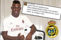 بالوتيلي ينفي خرقه القواعد ويعلن : ريال مدريد حلمي