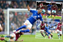 الجزائري محرز يلفت الأنظار بمهاراته أمام أستون فيلا