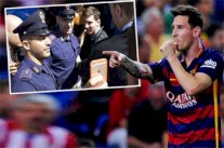 الشرطة الإيطالية تحتفل بوصول ميسي بصورة